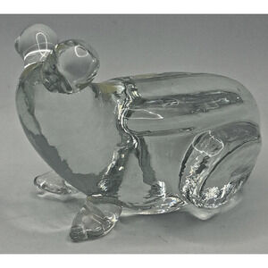 Vintage Glass Frog Paper Weight‎ U258/34